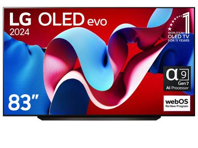 83" LG OLED83C4PUA OLED evo C4 4K Smart TV